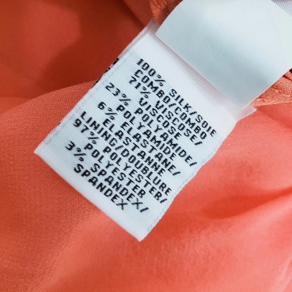 DVF Diane Von Furstenberg Asti Short Silk Chiffon Dress Coral - Picture 13 of 16